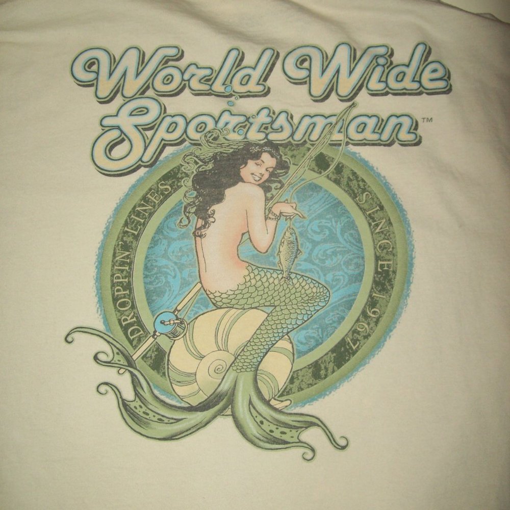 Worldwide Sportsman Droppin Lines T-shirt sz M